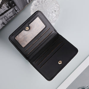 PU Leather Multi-Card Short Bifold Wallet